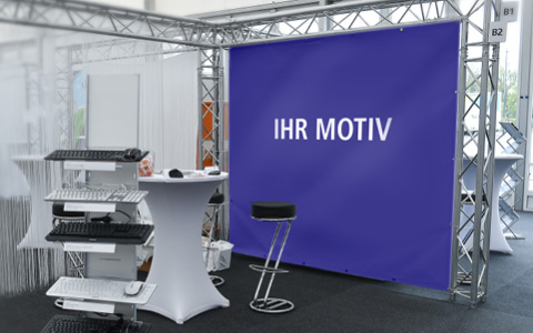 Standbanner Rückwand