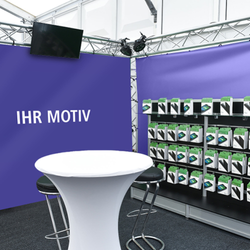 Standbanner Rück und Seitenwand